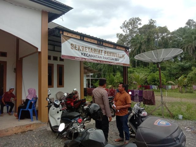 Dukung Keamanan menjelang Pilkada Serentak, POlsek Kaway XVI Maksimalkan Patroli ke Kantor PPK dan Panwaslih