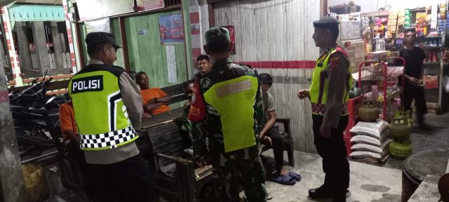 Bhabinkamtibmas dan Babinsa Di Woyla Barat Terus Jaga Kondusifitas jelang Pilkada 2024
