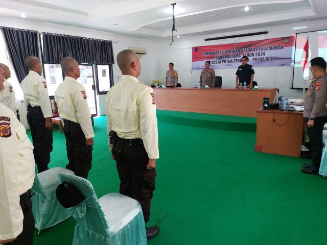 Pembukaan Pelatihan Satpam Gada Pratama Angkatan XLVI Tahun 2024 di Aceh Barat