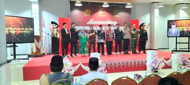 Laounching Sentra Penegakan Hukum Terpadu (Gakkumdu) Kabupaten Aceh Barat Tahun 2024 dalam Rangka Penegakan Hukum Pada Pilkda 2024