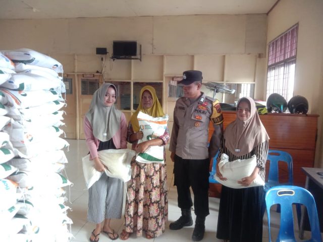 Polsubsektor Panton Reu Monitoring Penyaluran Cadangan Bantuan Pangan