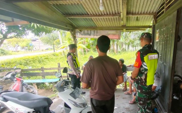TNI Polri di Kecamatan Pante Ceureumen Lakukan Patroli untuk Cegah Guantibmas Menjelang Pemilukada 2024