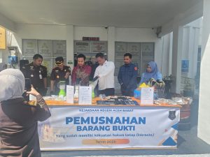 Hampir 6 Kilogram Ganja dan 500 Gram Sabu Dimusnahkan di Meulaboh, Bukti Keseriusan Aparat Berantas Narkoba