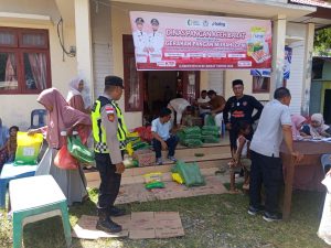 Jelang Idul Adha, Polsek Woyla Timur Monitoring Kegiatan Pasar Murah untuk Stabilkan Harga Kebutuhan Pokok
