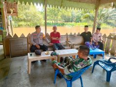 Sambangi Warga di Warung Kopi, TNI-Polri Perkuat Sinergitas Jaga Kamtibmas di Pante Ceureumen
