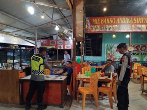 Jaga Stabilitas Keamanan, Personel Polsek Bubon Gelar Patroli Harkamtibmas