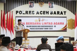 Doa Bersama Lintas Agama, Polres Aceh Barat Perkuat Toleransi dan Kebersamaan Sambut Hari Bhayangkara ke-80