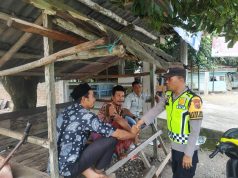 Turun ke Gampong Pasi Mali, Polsek Woyla Barat Lakukan Patroli Rutin Jaga Keamanan Warga