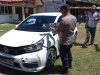 Pengendara Motor Alami Patah Kaki dalam Kecelakaan di Jalan Nasional Meulaboh–Banda Aceh