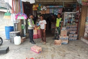 Sinergitas TNI-Polri, Polsek Woyla dan Koramil 02 Woyla Gelar Patroli Gabungan Jaga Kamtibmas