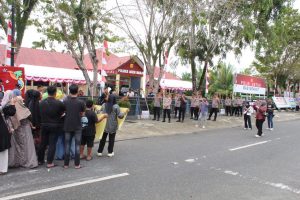 Aspirasi Disampaikan Secara Damai, Polres Aceh Barat Berikan Pelayanan Pengamanan Aksi Unjuk Rasa dengan Humanis dan Profesional