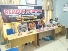 Sinergi Cegah Stunting, Polsek Bubon Hadiri Rembuk Stunting di Gampong Rambong