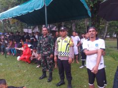 Polsek Woyla Barat Amankan Turnamen Sepak Bola HUT Ke-81 RI, Wujudkan Pertandingan Aman dan Sportif