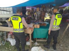 Hari Peukan di Sungai Mas Ramai Aktivitas Warga, Polisi Hadir Jaga Kamtibmas di Gampong Tutut