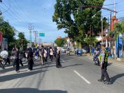 Polisi Kawal Fun Run dan Jalan Santai IKAMSA, Lalu Lintas di Meulaboh Tetap Lancar