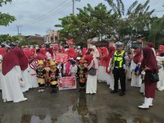 Pawai Kemerdekaan Anak-anak Warnai Jalan Imam Bonjol, Polisi Hadir Jaga Keamanan