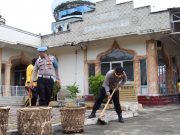 Semangat Kemerdekaan Tak Sekadar Seremoni, Polisi dan Pramuka Saka Bhayangkara Gotong Royong di Aceh Barat