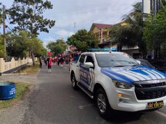 Milad ke-68 SMA Negeri 1 Meulaboh, Satlantas Polres Aceh Barat Kawal Jalan Santai hingga Arus Tetap Lancar