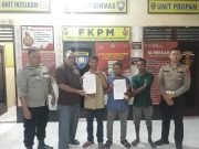 Polsek Kaway XVI Fasilitasi Penyelesaian Kecelakaan Empat Kendaraan