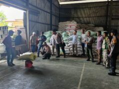 Dukung Ketahanan Pangan, Polsek Kaway XVI Kawal Penyerapan 4,4 Ton Jagung