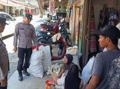Polisi Woyla Sambangi Pedagang, Jalin Komunikasi untuk Jaga Kamtibmas Tetap Kondusif