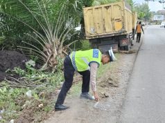 Satlantas Polres Aceh Barat Tangani Kecelakaan Tunggal di Meureubo, Pengemudi Selamat